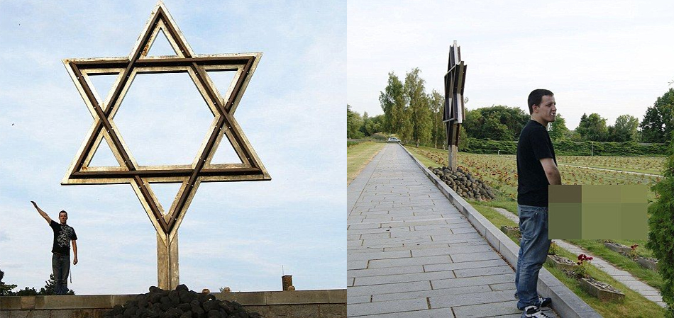 jews-outraged-as-man-is-caught-urinating-and-making-a-nazi-salute-at-czech-concentration-camp